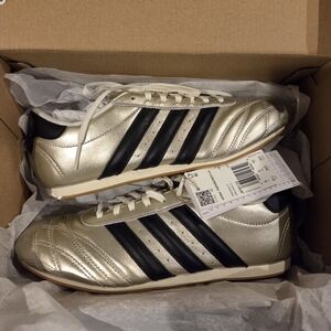 NIB Adidas W Taekwondo Lace Sneakers Original Shoes Silver/Black JP8132 US 9.5